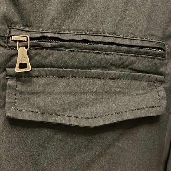 Prada Black Button Down Shirt with Zippered Breast Pocket - Picture 6 of 16